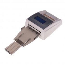 Portable Desktop Multi-Currency Countable Automatic Money Detector Counterfeit Cash Currency Banknote Checker Tester with LCD Display Denomination Value for EURO USD