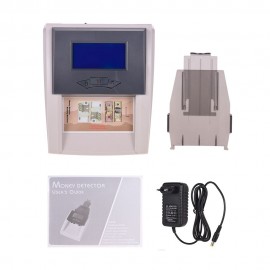 Portable Desktop Multi-Currency Countable Automatic Money Detector Counterfeit Cash Currency Banknote Checker Tester with LCD Display Denomination Value for EURO USD