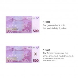 Multi-function UV Light Money Counterfeit  Detector Pen Mini Banknote Tester Pen Currency Cash Checker Money Fake Dollar Marker for US Dollar Euro Pound Yen Korean Won