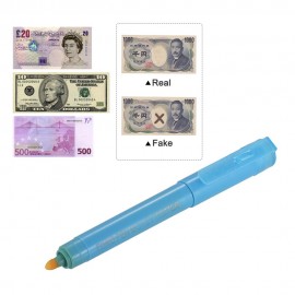 Multi-function UV Light Money Counterfeit  Detector Pen Mini Banknote Tester Pen Currency Cash Checker Money Fake Dollar Marker for US Dollar Euro Pound Yen Korean Won
