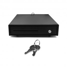 Heavy Duty Cash Drawer Four-Grid Three-Gear POS Cash Register Drawers Cashbox  with Money Tray and Lock RJ11 Interface Smart POS System