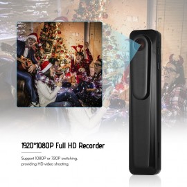 Mini Camera Pocket Cam Wearable Video Recorder Camcorder Support HD 1080P/720P Loop Shooting Photo Taking for Lectures Classes Meetings Interviews