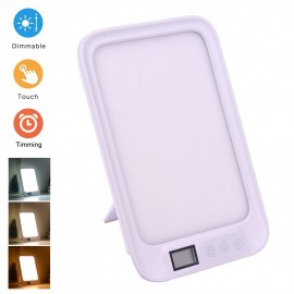 Light Lamp LED Sunlight Touch Control Stepless Dimming Timing/6 Level Adjustable Brightness Max 22600 Lux with Sunset Mode for Bedroom Living Room Office