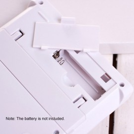 Desktop Calculator Ultra-thin 12 Digits Large Display Solar & Battery Dual Power Crystal Buttons Basic Counter for Home Office Business School Supplies