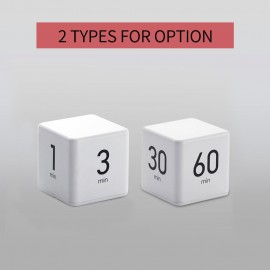 Portable Cube Timer Digital Kitchen Timer Countdown Alarm 1-3-5-10 Minutes Flip Timing with Digital Display Time Management for Study Sports Cooking Gaming Office