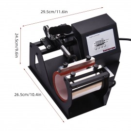 Mug Heat Press Machine 11oz Heat Transfer Sublimation Printing DIY Machine with Digital Display for Mugs Cups