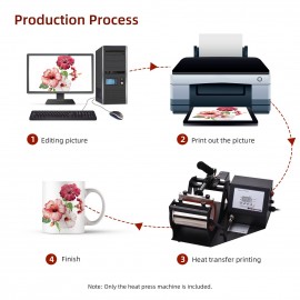 Mug Heat Press Machine 11oz Heat Transfer Sublimation Printing DIY Machine with Digital Display for Mugs Cups