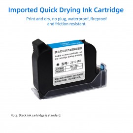 Handheld Printer Portable Inkjet Printer High Definition Inkjet Code Printer with 4.3 Inch LED Touchscreen Quick-Drying Ink Cartridge for Label/Production Date/Barcode/Trademark/Logo/Graphic etc.