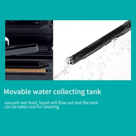 QH-10 Food Preservation Vacuum Sealer Machine Bag Sealer with LED Indicator Lights Vacuum Bags Long Seal Design Strong Suction for Dry  Moist Food