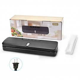 QH-10 Food Preservation Vacuum Sealer Machine Bag Sealer with LED Indicator Lights Vacuum Bags Long Seal Design Strong Suction for Dry  Moist Food