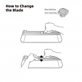 JIELISI Mini A5 Paper Trimmer Cutter Desktop Paper Cutting Machine with Security Cutter Head Auxiliary Side Ruler for Craft Paper Photos Cards Scrapbooking Office Home Supplies