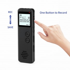 32GB Digital Voice Recorder Voice Activated Recorder Noise Reduction Dictaphone MP3 Player HD Recording 10h Continuous Recording Line-In Function for Meeting Lecture Interview Class MP3 Record