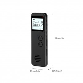 32GB Digital Voice Recorder Voice Activated Recorder Noise Reduction Dictaphone MP3 Player HD Recording 10h Continuous Recording Line-In Function for Meeting Lecture Interview Class MP3 Record