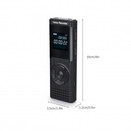 16GB Digital Voice Recorder Voice Activated Recorder Dictaphone MP3 Player HD Recording 13 Continuous Recording Line-In Function for Meeting Lecture Interview Class MP3 Record