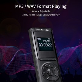 16GB Digital Voice Recorder Voice Activated Recorder Dictaphone MP3 Player HD Recording 13 Continuous Recording Line-In Function for Meeting Lecture Interview Class MP3 Record