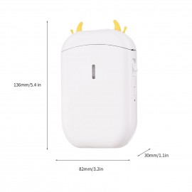 Label Maker Machine Mini Pocket Thermal Label Printer All in One BT Connect 203DPI Prince Tag DIY Date Journal Study Sticker Labeling Machine Compatible with iOS Android for Retail Store Home & Office Organization