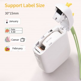 Label Maker Machine Mini Pocket Thermal Label Printer All in One BT Connect 203DPI Prince Tag DIY Date Journal Study Sticker Labeling Machine Compatible with iOS Android for Retail Store Home & Office Organization