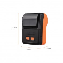 MP58C6 58mm USB Thermal Receipt Printer Portable Wireless Printer BT Connection Use with APP 1 Roll Paper Inside Compatible with Windows Android iOS for Supermarket Retail Restaurant