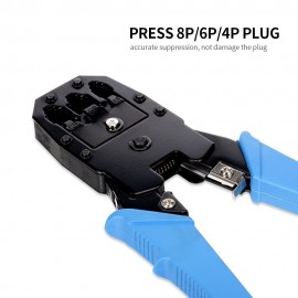 12 pcs LAN Tester Crimping plier Set Cable Tester LAN Network Repair Tool Kit Wire Stripper/Crimper