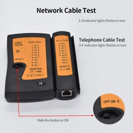 12 pcs LAN Tester Crimping plier Set Cable Tester LAN Network Repair Tool Kit Wire Stripper/Crimper