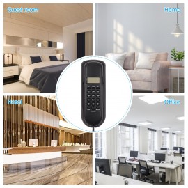 Corded Phone Desk Landline Fixed Telephone Wall Mount Support Redial/Pause/16 Digit LCD Display for Home Office Company Hotel Cafe Bar Restaurant