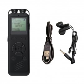 32GB Digital Voice Recorder Voice Activated Recorder MP3 Player 1536Kbps HD Recording Noise Reduction Timing Recording Password Function Dual Condenser Microphone 10hrs Continuous Recording for Meeting Lecture Interview Class